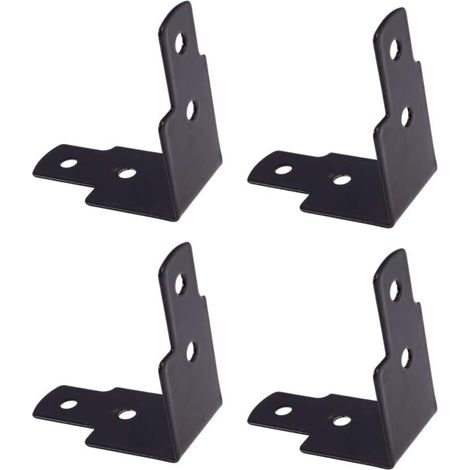 Protections d'angle métalliques, vintage (lot de 4), équerres (1/5)