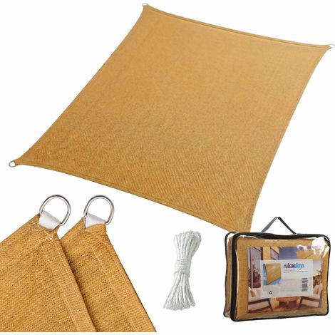 Shade Sail With Eyelets - Breathable HDPE Sun Canopy (1/5)