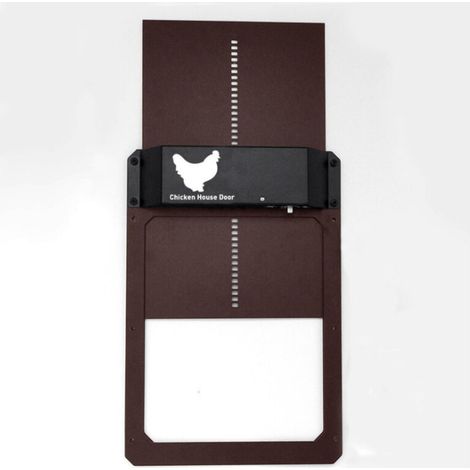 Porte de poulailler automatique sensible à la lumière, porte de poulailler, porte pour animaux domestiques (1/5)