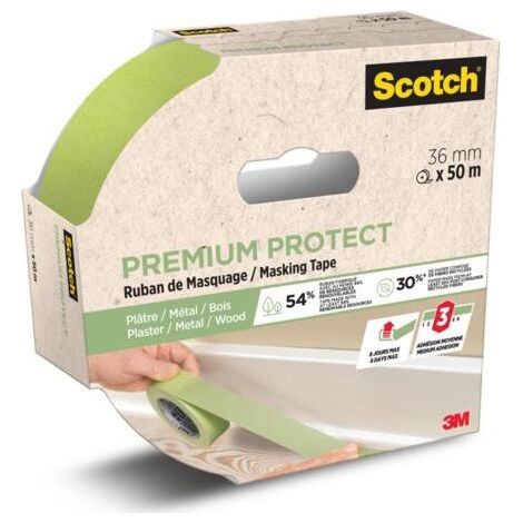 Ruban de masquage SCOTCH l.36 mm x L.50 m Premium Protect-Chrom (1/5)