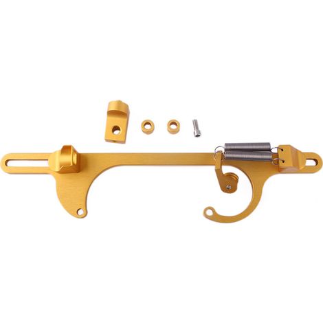 Car modification throttle body base cable base aluminum alloy throttle cable 4150 automotive use - gold