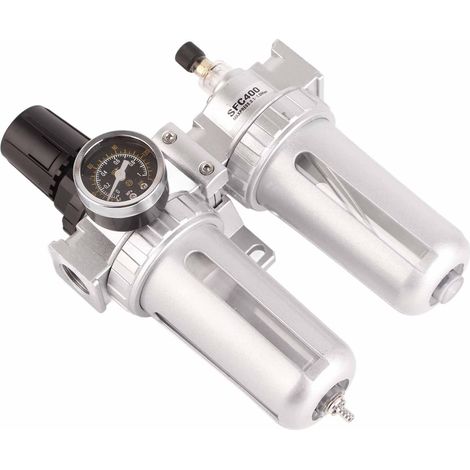 Luftfilter-Wasserabscheider-Set, Quelle, Prozessor, Druckregler, pneumatische Komponente, Ölabscheider SFC400 Silber (1/5)