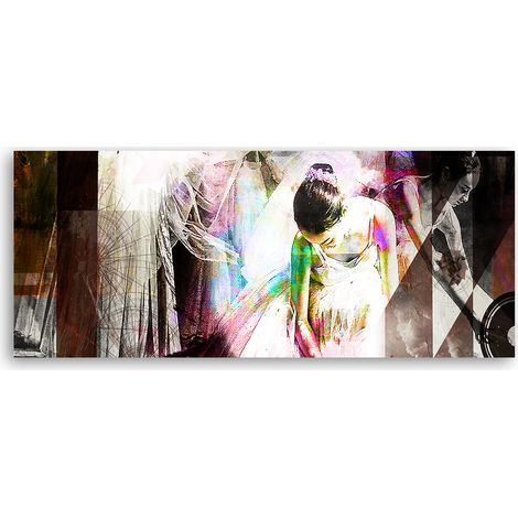 Tableau sur toile Ballerine dansante 90x30 (1/5)