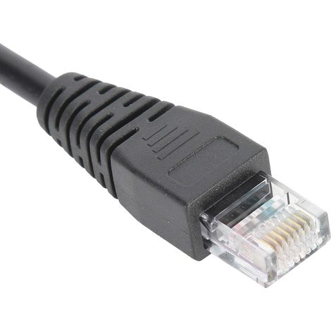 Adaptateur pour câble court Cat6PVC RJ45 mâle vers borne verte sans (1/5)