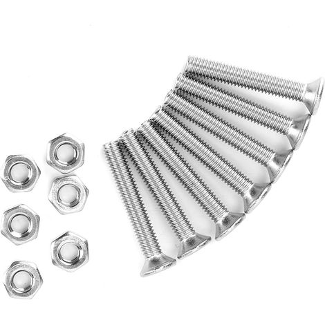 340 pièces Assortiment Vis à Tête Plate M3 Acier Inoxydable SS304 Boulons Écrous Hex (1/5)
