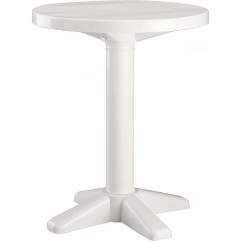 Mesa redonda exterior Ø60 blanco BANYOLES garbar