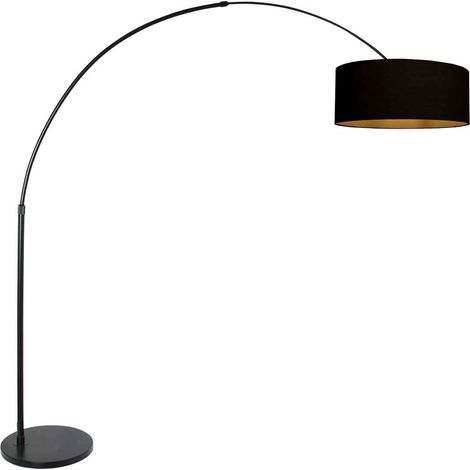 Steinhauer - lampada da terra - Sparkled Light - nero - lino