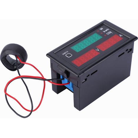 DL69-2047 5 En 1 Multimètre d'énergie Voltmètre Ampèremètre Facteur de puissance Wattmètre (80300V 100A) (1/5)
