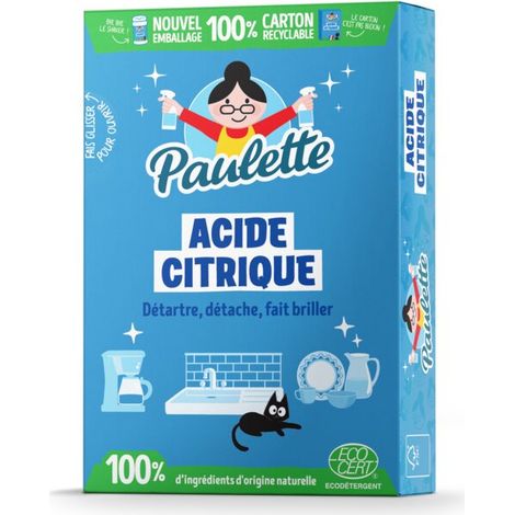 Acide Citrique Paulette 400g Détartrant, Nettoyant Et Dégraissant écologique Multi-usages. - Générique