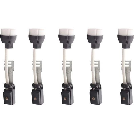 Lot de 5 douilles GU10 avec boîte de jonction isolée – Résistantes jusqu'à 250°C – Pour ampoules LED et halogènes – Connecteurs 2A 250V (1/4)