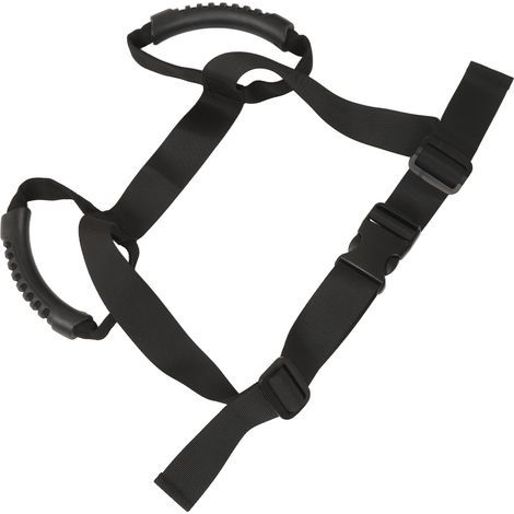 Sangle moto passager avec poignées, ceinture de sécurité anti-chute pour une conduite stable.