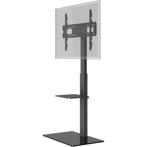 TV-Bodenständer Basic (Größe L), Halterung für Fernseher und Monitore zwischen 37 und 70 Zoll (94-178 cm) bis 40 kg, schwenkbar. (1/5)