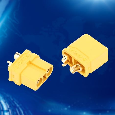 10 Paar XT60U-Stecker/Buchsen, vergoldetes Messing, Hochstrom, für RC-Modellflugzeuge (1/5)
