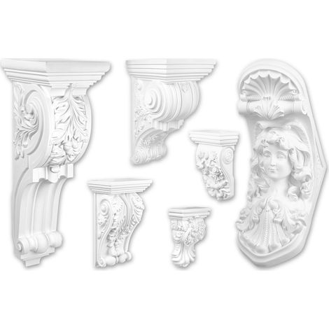 HEXIM PERFECT Stuckkonsole Wandkonsole Polyurethan Stuck Dekor Barock- & Jugendstil: C8045
