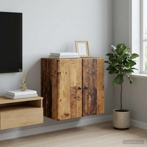 vidaXL Armoire Murale Bois ancien 59 x 31 x 60 cm Bois d'ingénierie