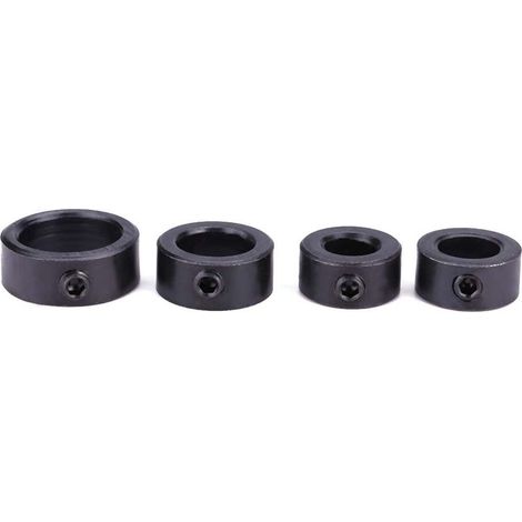 Ensemble de 8 butées de profondeur de perçage (3 à 16 mm) avec clé hexagonale pour le travail du bois (1/5)