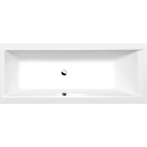 Baignoire rectangulaire avec support CLEO. Cadre 170x70x48cm, Blanc (1/3)