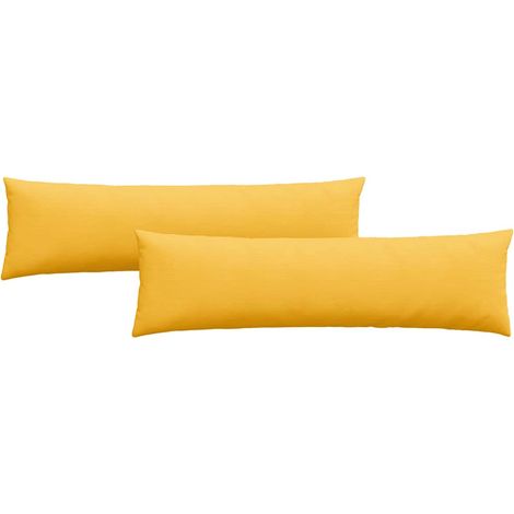 Maison Exclusive - Cojines de sofá 2 pcs Amarillo Claro 145 x 40