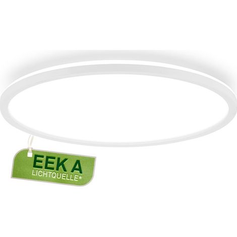 Briloner Tava A Lampada da soffitto a LED, CEE A Sorgente luminosa con 14W a 3000lm, piatta, luce indiretta, lampada da salotto, cucina, pannello LED, 42x3 cm, bianco (1/5)