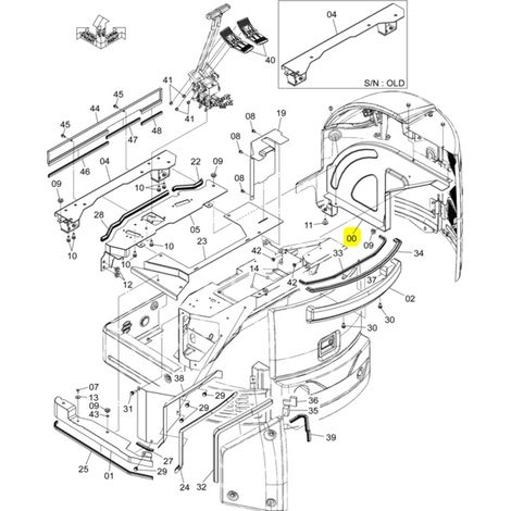 TOLE ORIGINE - HITACHI - YD40002743