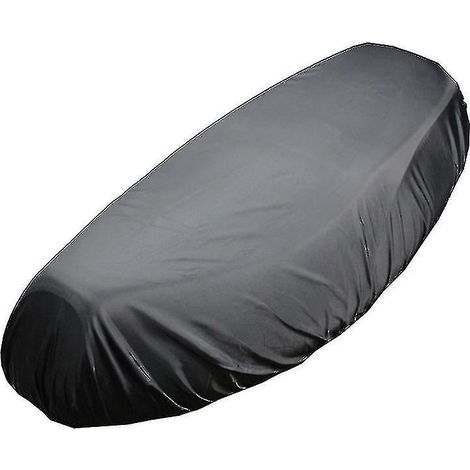 Housse de siège imperméable et enduite pour moto, cyclomoteur et scooter (XL) - Noir (1/5)