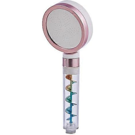 Pommeau de douche filtrant adoucissant à filtration multiple, élimination du chlore, douchette à main pour une peau hydratante et nourrissante, type A, or rose (1/5)