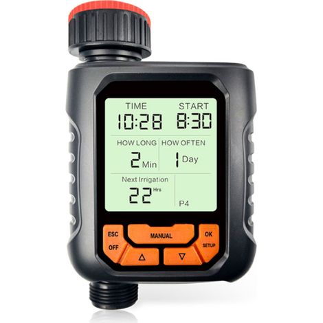 Programmateu irrigation auto intelligent, écran LCD, 4 programmes, pour maison jardin balcon mur végétal (1/5)