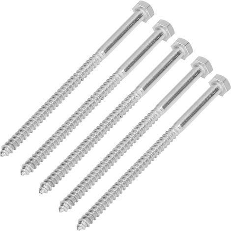 Boulon hexagonal en acier inoxydable 304, filetage partiel M8x150mm pour fixation bois