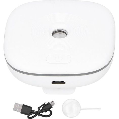 Répulsif Ultrason Portable Anti-Moustiques et Souris - USB Rechargeable - Blanc (1/5)