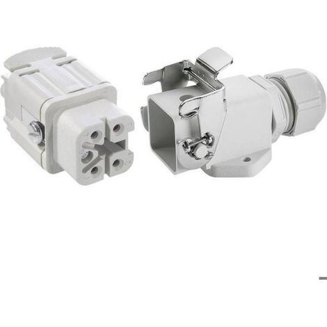 Connecteur H-A - 4 + PE - Raccord Vis M20 - IP65 - Plage Température -40 à +100 °C - Boîtier Plastique - 1 Set