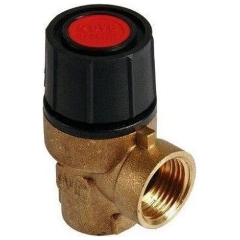 Soupape de sécurité 1/2" avec réglage 3 bar NF pour protection des systèmes de plomberie (1/2)