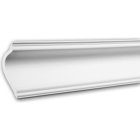 Eckleiste PROFHOME 150180 Zierleiste Stuckleiste Modernes Design weiß 2 m (1/5)