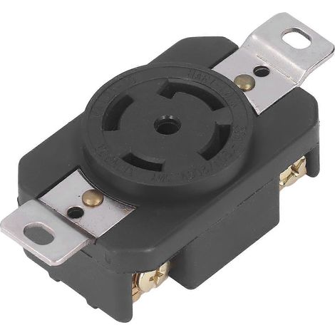 Industriesteckdose mit 5 Löchern, Messingkontakten und Verriegelung, US-Standard, 30 A, 120/208 V
