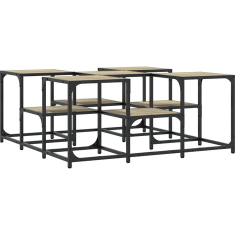 Maison Exclusive - Couchtisch Sonoma-Eiche 91x91x40 cm Holzwerkst