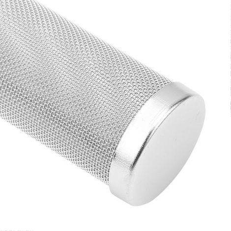 Filtre en maille d'acier inoxydable pour aquarium, destiné à protéger les crevettes (16 mm de diamètre). (1/2)