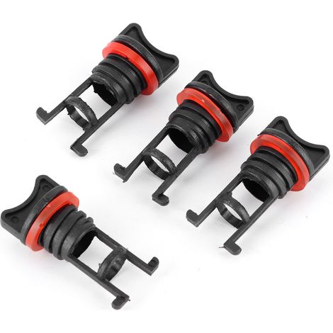 Lot de 4 bouchons de vidange pour bateau, filetage standard grossier, avec rondelle PE, pour navires et yachts. (1/5)