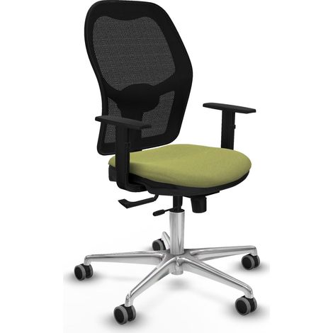 Chaise de bureau piqueras y crespo Jorquera mousse durable roues bois (1/2)