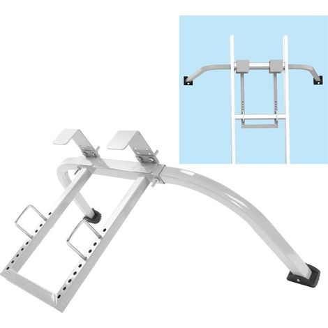 Stabilisateur D'échelle, Crochet de Toit D'échelle, Accessoire D'extension D'échelle, Conception Réglable, Acier de qualité, Entretoise D'envergure pour Peinture D'escalade (Gris (1/5)