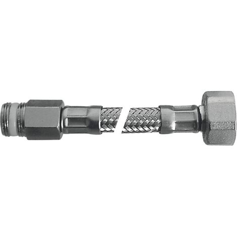 SCELTO DA DESIVERO Flessibile Flex inox c/rosone mp 3/8"xf1/2"l.200 codice prod: DSV04698 (1/2)