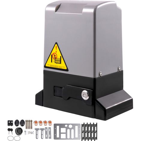 Mophorn Schiebetoröffner, 1800 kg, 5 m, automatisch mit 4 Fernbedienungen und App-Steuerung, elektrischer Rolltormotor für Einfahrten, komplettes Hardware-Sicherheitssystem-Kit für Torantriebe