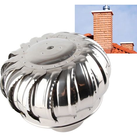 Ventilateur de toit automatique silencieux en acier inoxydable 110mm avec capuchon rotatif pour ventilation attique et conduit (1/5)