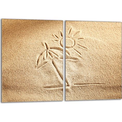 Protezione per piano cottura in vetro 2x40x52 Beach (1/5)