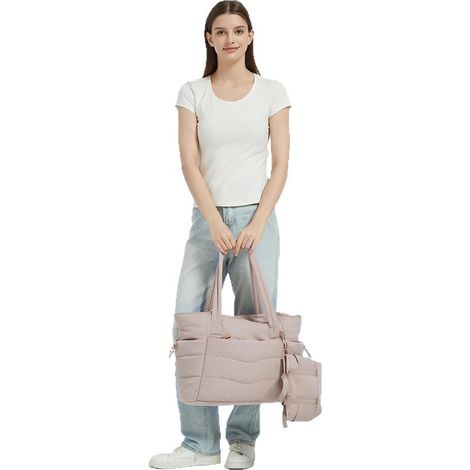 Sac fourre tout léger et de grande capacité pour le yoga les voyages, à bandoulière décontracté (1/5)