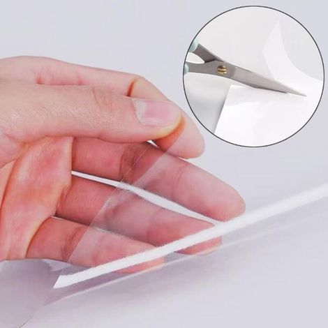 Film anti-rayures pour meubles - - - 20x300 cm - Transparent - PVC non toxique réutilisable (1/4)