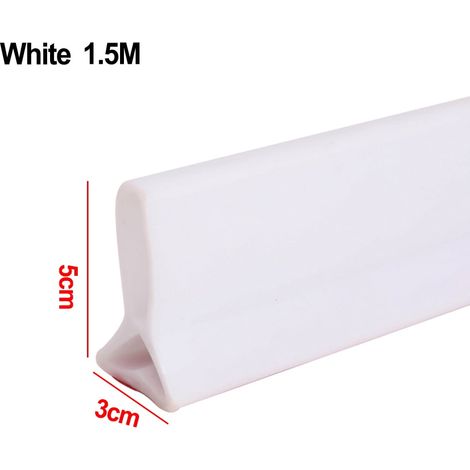 Water Stopper - Silicone Shower Dam for Dry Wet Separation - Non-slip Bathroom Water Barrier - 50 cm 100 cm 150 cm 200 cm × 5 cm (1/5)
