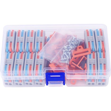 48-teiliges Verdrahtungsverbinder-Set, 2-polig, 11–28 AWG, PCT-2-2, mit Halterungsschrauben (1/5)