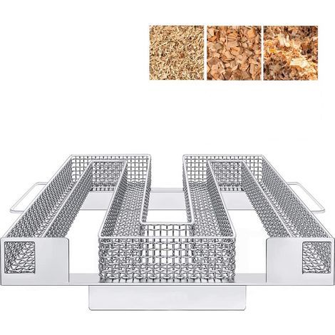Cold Smoke Generator, Cold Smoke Generator, Stainless Steel Cold Smoke Generator for Smoker, Cold Smoke Generator, Food Smoker for Kettle, BBQ, Grill