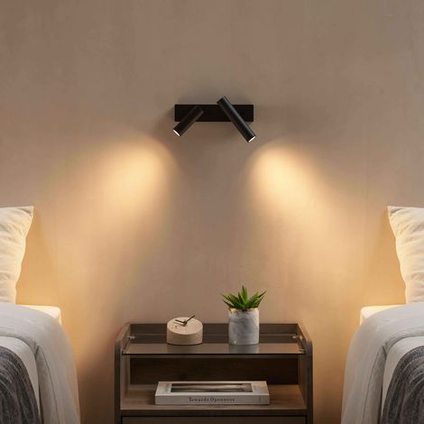 Applique noire géométrique double liseuse orientable - Elenka (1/5)