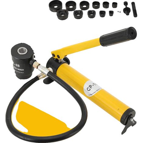 Perforateur hydraulique, pression maximale 10 tonnes, tailles de matrices φ22 mm, φ27,5 mm, fonctionnement manuel, comprend 6 matrices (1/5)