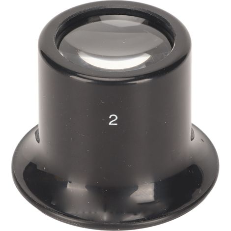 Loupe de réparation de montres n° 4422, loupe en plastique noir n° 2, outils de réparation de montres et de bijoux (1/5)